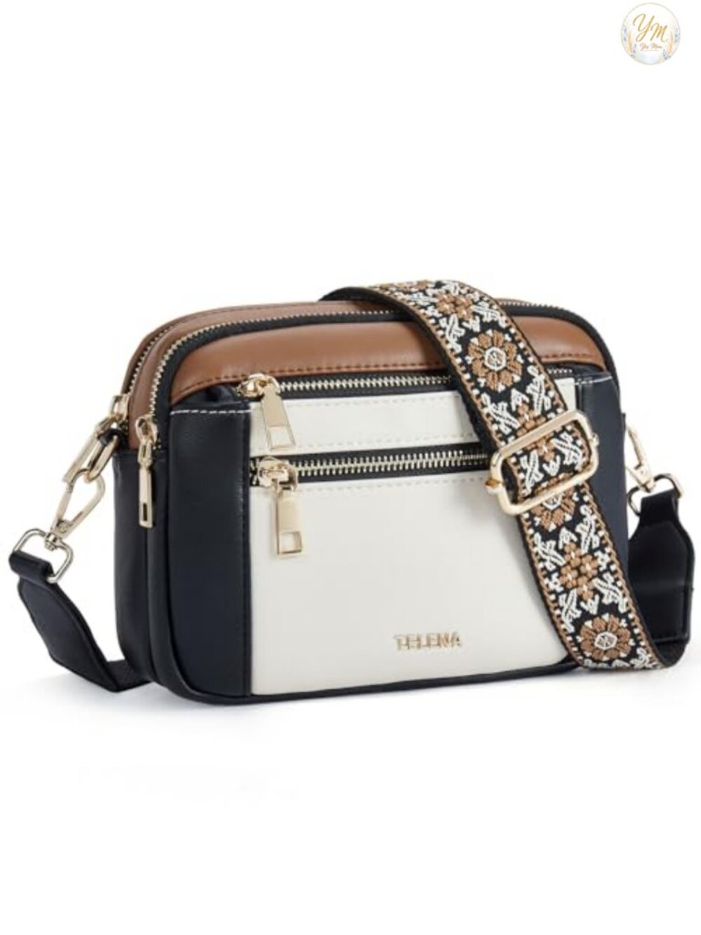 Small Vegan Leather Crossbody Bag Adjustable Strap